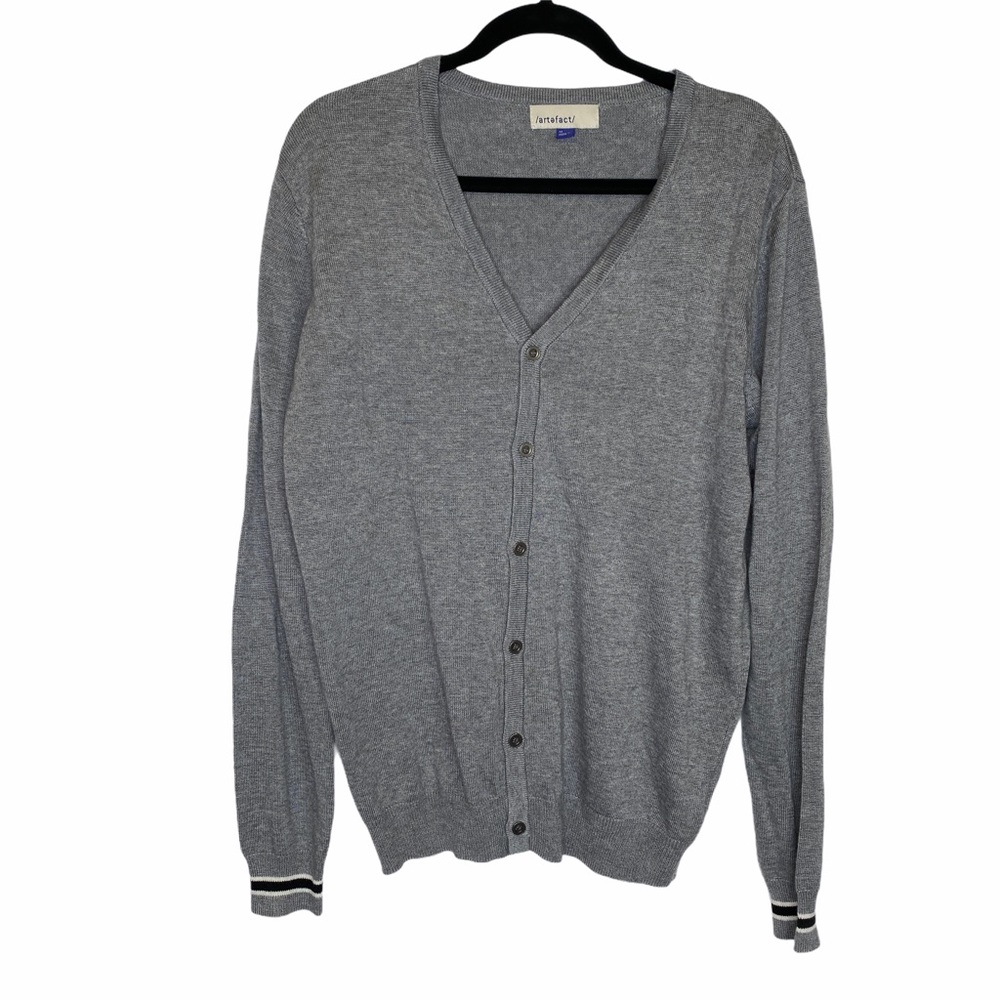 Artefact Men's Cardigan Sweater Button V-Neck New